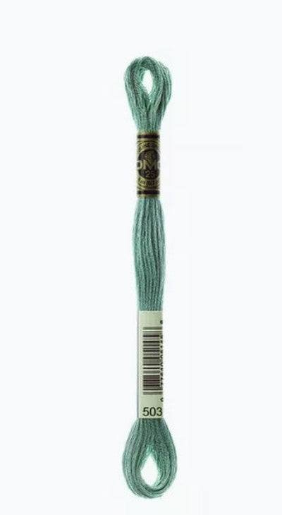 DMC 6 Strand Cotton Embroidery Floss / 503 MD Blue Green