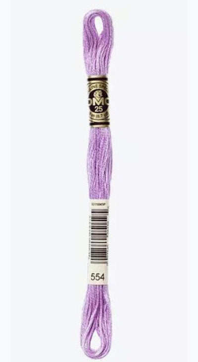 DMC 6 Strand Cotton Embroidery Floss / 554 LT Violet