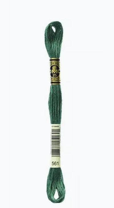 DMC 6 Strand Cotton Embroidery Floss / 561 V DK Jade