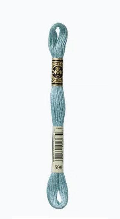 DMC 6 Strand Cotton Embroidery Floss / 598 LT Turquoise