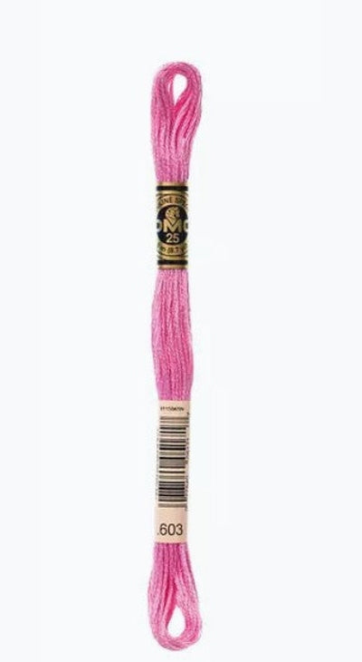 DMC 6 Strand Cotton Embroidery Floss / 603 Cranberry