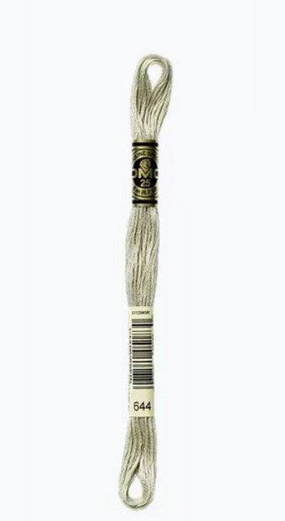 DMC 6 Strand Cotton Embroidery Floss / 644 MD Beige Gray