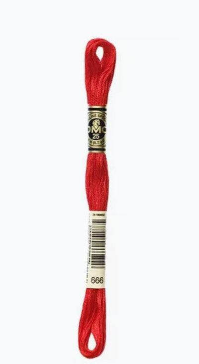 DMC 6 Strand Cotton Embroidery Floss / 666 Bright Red