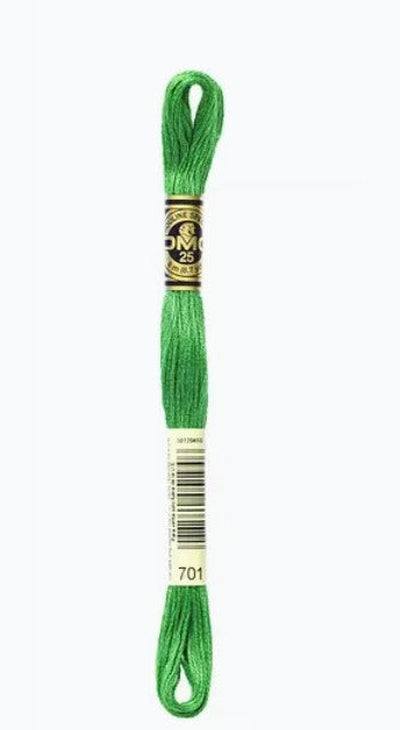 DMC 6 Strand Cotton Embroidery Floss / 701 LT Green