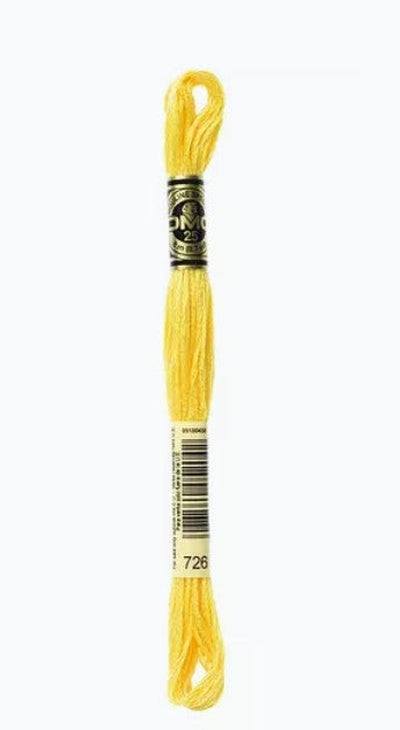 DMC 6 Strand Cotton Embroidery Floss / 726 LT Topaz