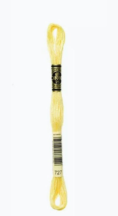 DMC 6 Strand Cotton Embroidery Floss / 727 V LT Topaz