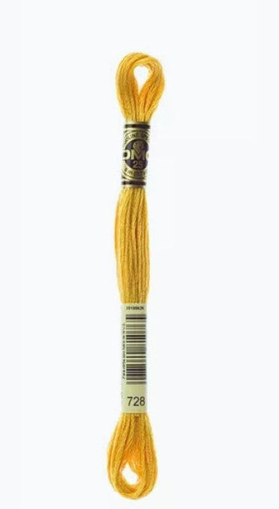 DMC 6 Strand Cotton Embroidery Floss / 728 Topaz