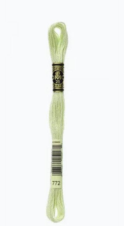 DMC 6 Strand Cotton Embroidery Floss / 772 V LT Yellow Green