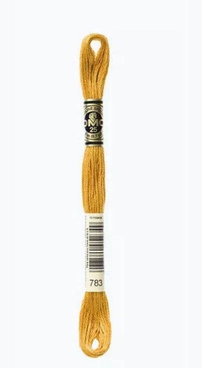 DMC 6 Strand Cotton Embroidery Floss / 783 MD Topaz