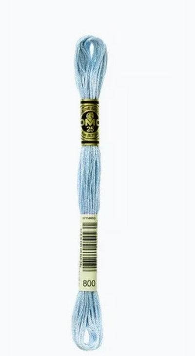 DMC 6 Strand Cotton Embroidery Floss / 800 Pale Delft Blue