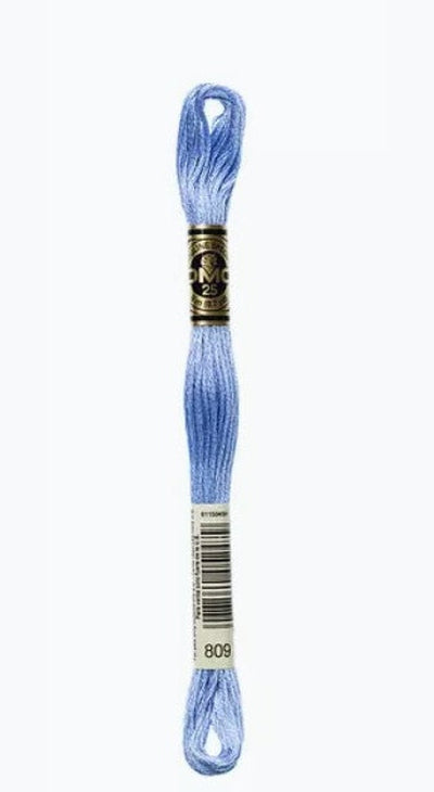 DMC 6 Strand Cotton Embroidery Floss / 809 Delft Blue