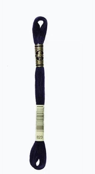 DMC 6 Strand Cotton Embroidery Floss / 823 DK Navy Blue