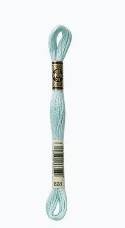 DMC 6 Strand Cotton Embroidery Floss / 828 Ultra V V LT Blue