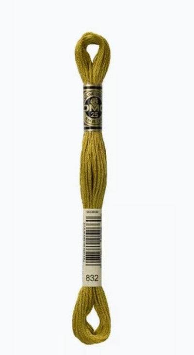 DMC 6 Strand Cotton Embroidery Floss / 832 Golden Olive