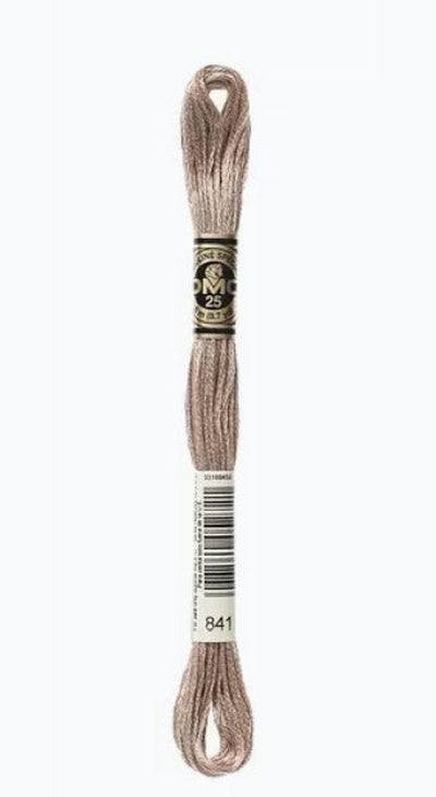 DMC 6 Strand Cotton Embroidery Floss / 841 LT Beige Brown