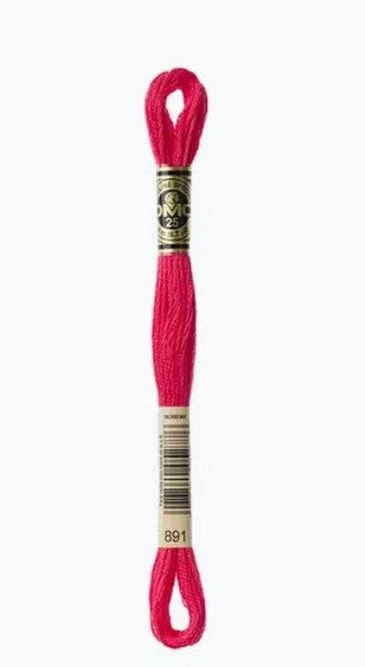 DMC 6 Strand Cotton Embroidery Floss / 891 DK Carnation