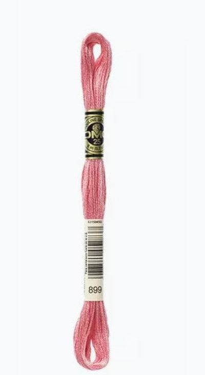 DMC 6 Strand Cotton Embroidery Floss / 899 MD Rose