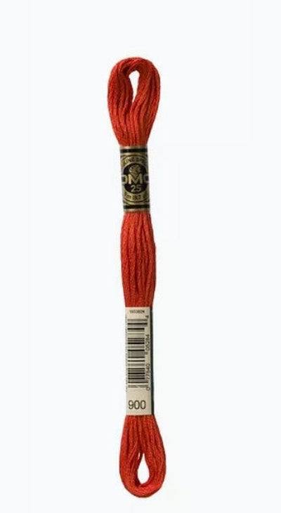 DMC 6 Strand Cotton Embroidery Floss / 900 DK Burnt Orange