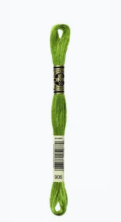 DMC 6 Strand Cotton Embroidery Floss / 906 MD Parrot Green