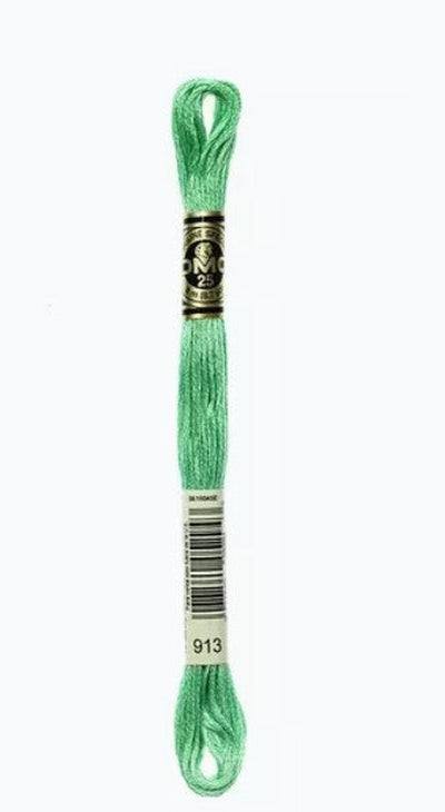 DMC 6 Strand Cotton Embroidery Floss / 913 MD Nile Green