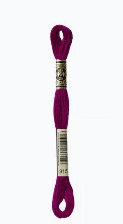 DMC 6 Strand Cotton Embroidery Floss / 915 DK Plum