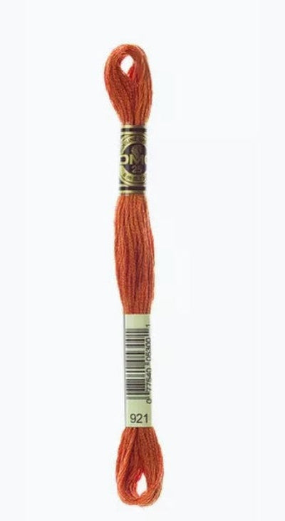 DMC 6 Strand Cotton Embroidery Floss / 921 Copper