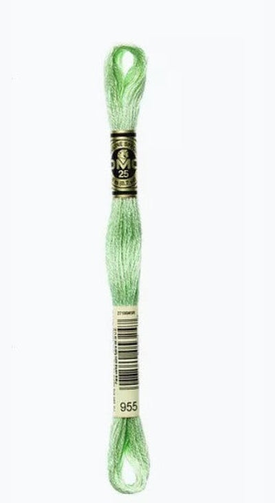 DMC 6 Strand Cotton Embroidery Floss / 955 LT Nile Green