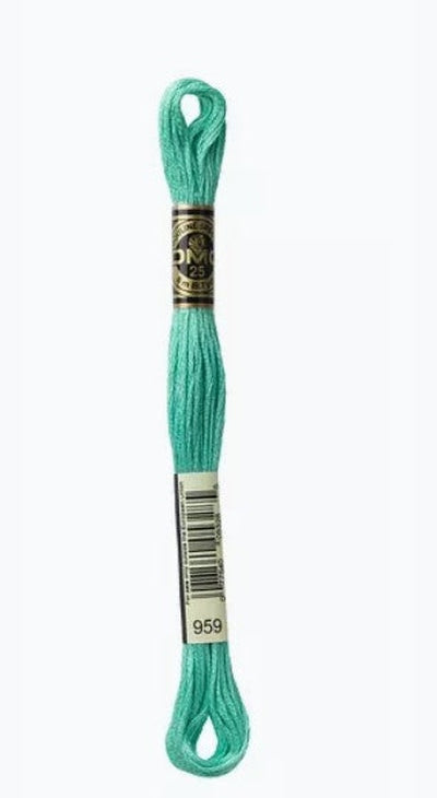 DMC 6 Strand Cotton Embroidery Floss / 959 MD Seagreen