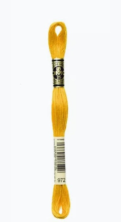 DMC 6 Strand Cotton Embroidery Floss / 972 Deep Canary