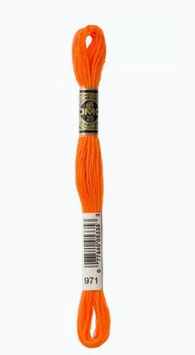 DMC 6 Strand Cotton Embroidery Floss / 971 Pumpkin