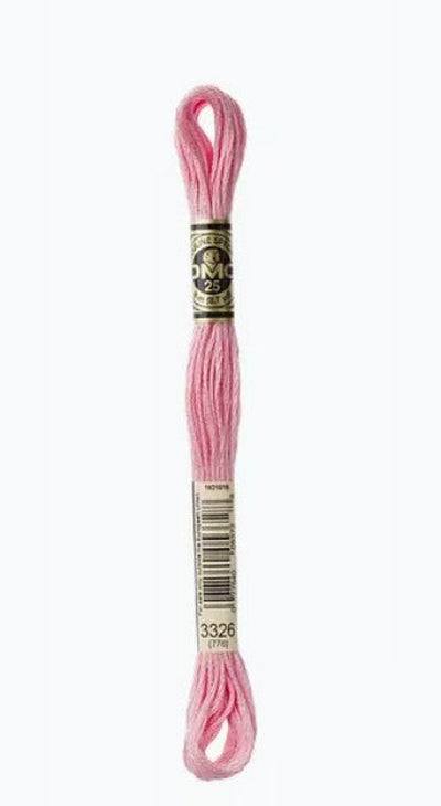 DMC 6 Strand Cotton Embroidery Floss / 3326 LT Rose