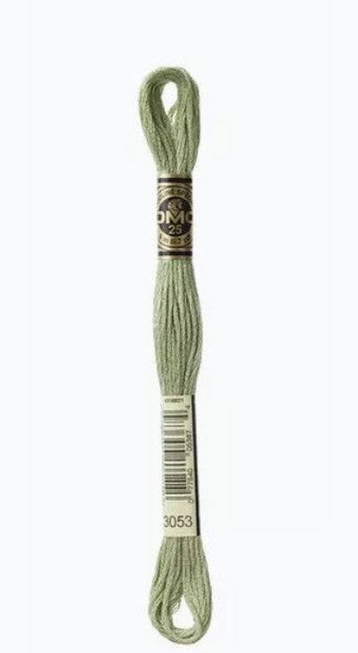 DMC 6 Strand Cotton Embroidery Floss / 3053 Green Gray