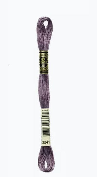 DMC 6 Strand Cotton Embroidery Floss / 3041 MD Antique Violet