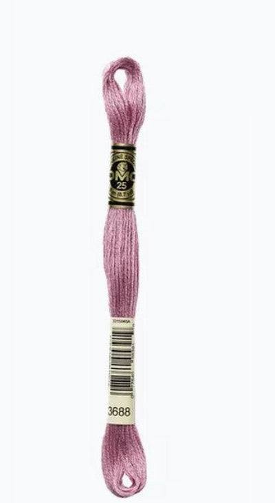 DMC 6 Strand Cotton Embroidery Floss / 3688 MD Mauve