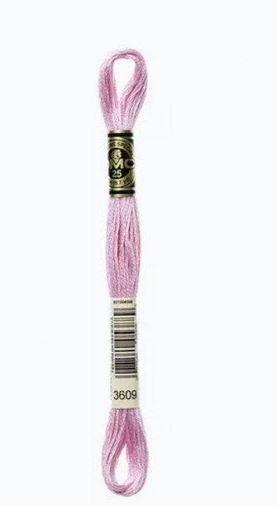 DMC 6 Strand Cotton Embroidery Floss / 3609 Ultra LT Plum