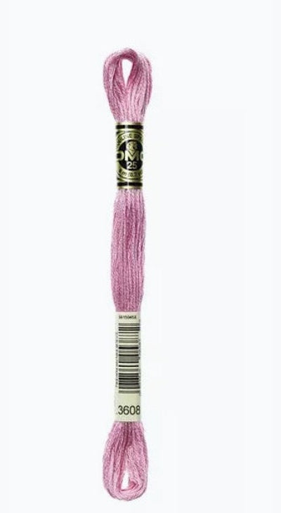 DMC 6 Strand Cotton Embroidery Floss / 3608 V LT Plum