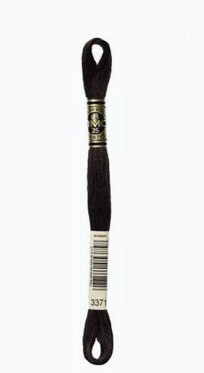 DMC 6 Strand Cotton Embroidery Floss / 3371 Black Brown