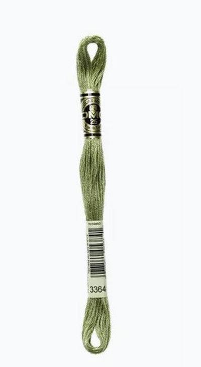 DMC 6 Strand Cotton Embroidery Floss / 3364 Pine Green