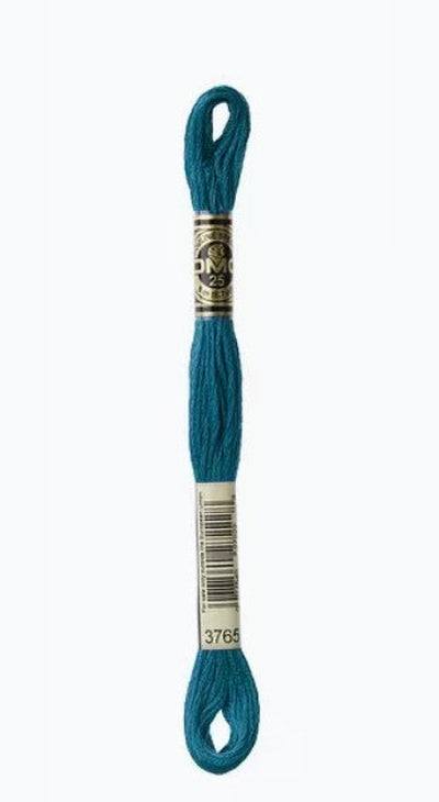 DMC 6 Strand Cotton Embroidery Floss / 3765 V DK Peacock Blue