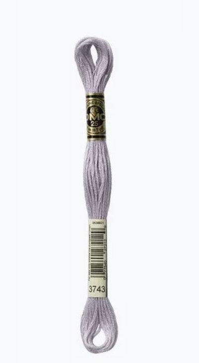 DMC 6 Strand Cotton Embroidery Floss / 3743 V LT Antique Violet