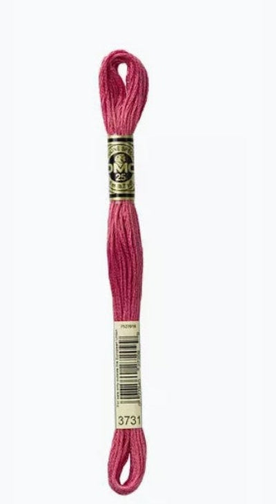 DMC 6 Strand Cotton Embroidery Floss / 3731 V DK Dusty Rose