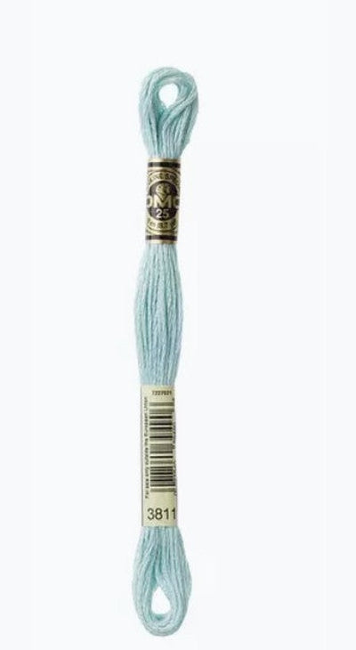 DMC 6 Strand Cotton Embroidery Floss / 3811 V LT Turquoise