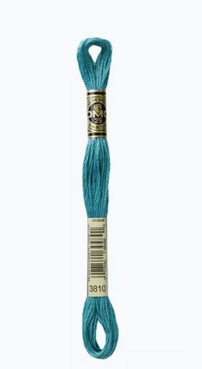 DMC 6 Strand Cotton Embroidery Floss / 3810 DK Turquoise