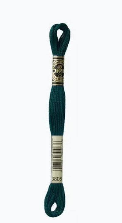 DMC 6 Strand Cotton Embroidery Floss / 3808 Ultra V DK Turquoise