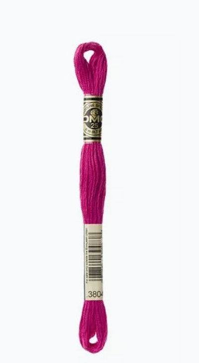 DMC 6 Strand Cotton Embroidery Floss / 3804 DK Cyclamen Pink