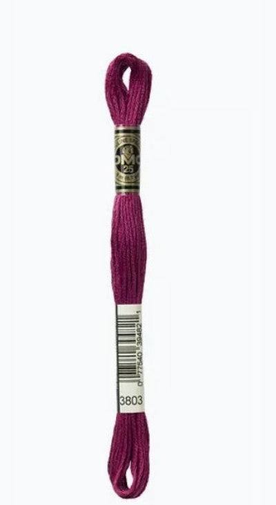 DMC 6 Strand Cotton Embroidery Floss / 3803 DK Mauve