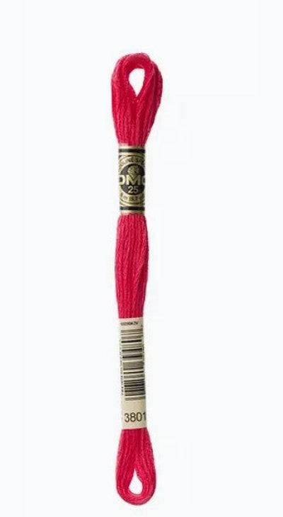 DMC 6 Strand Cotton Embroidery Floss / 3801 V DK Melon