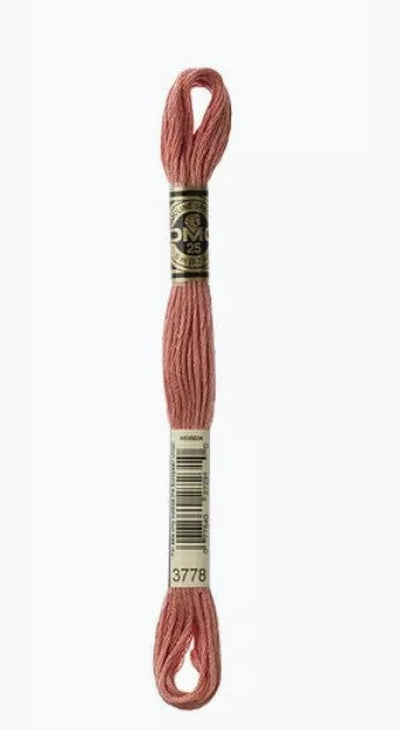 DMC 6 Strand Cotton Embroidery Floss / 3778 LT Terra Cotta