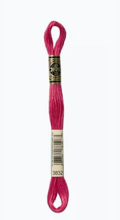 DMC 6 Strand Cotton Embroidery Floss / 3832 MD Raspberry