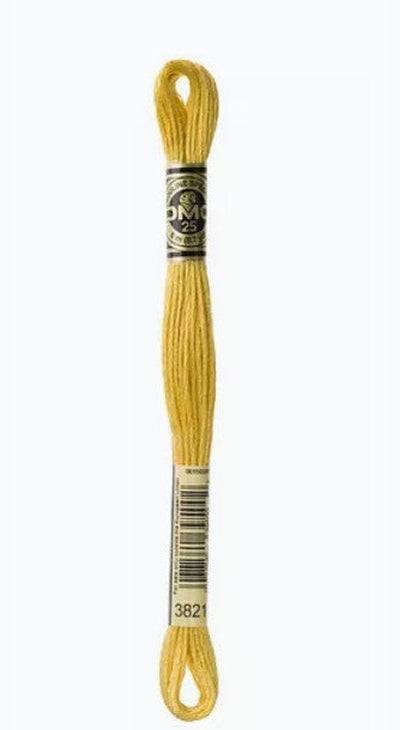 DMC 6 Strand Cotton Embroidery Floss / 3821 Straw